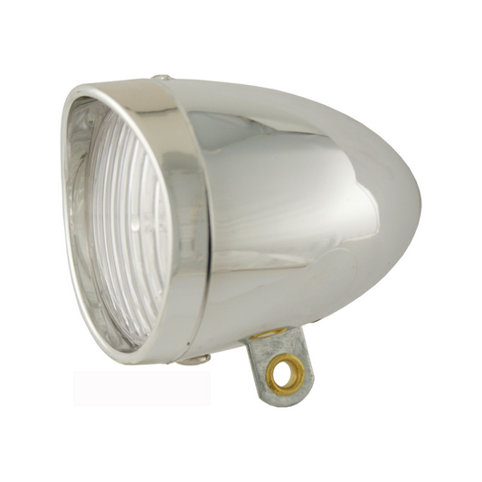 Faro Delantero Retro 3 LED Luz Blanca Cromado WAG Pilas Aaa - WAG | ARS Bike Parts