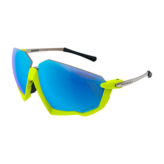 Gafas SCICON Aerojet Titanium Amarillo Neon (lentes Multiespejo Azul) - SCICON | ARS Bike Parts