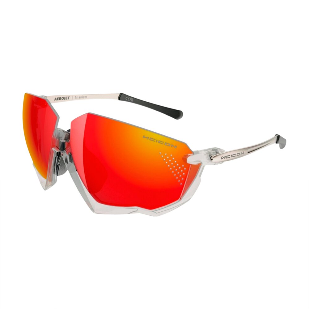 Gafas SCICON Aerojet Titanium Crystal Brillante (lentes Multiespejo Rojo) - SCICON | ARS Bike Parts
