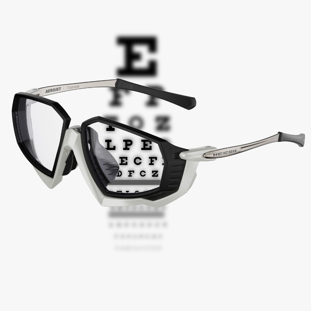 Gafas SCICON Aerojet Titanium Metal White RX (lentes Transparentes) - SCICON | ARS Bike Parts