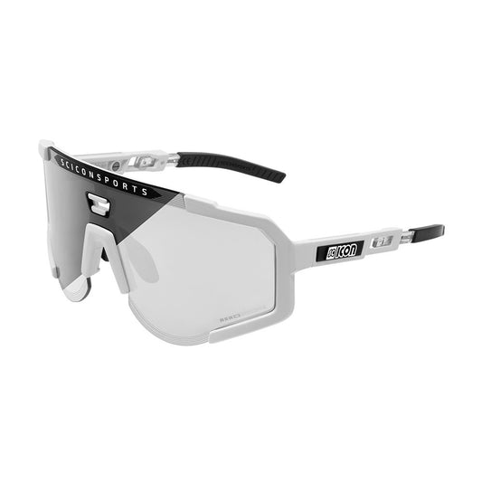 Gafas Scicon Aeroscope Blancas (lente Fotocromática Plata)