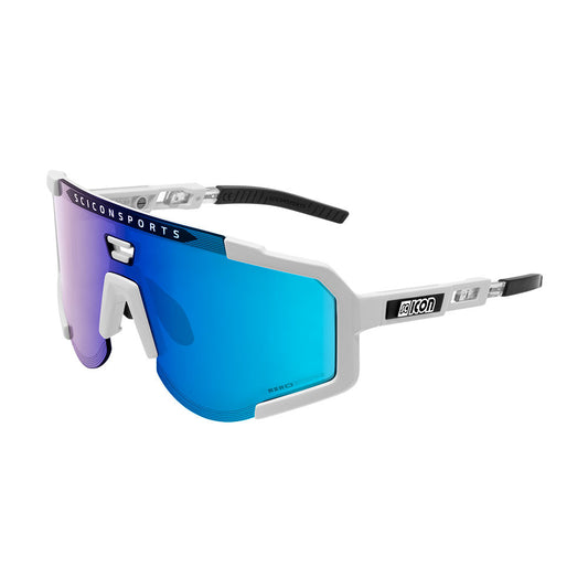 Gafas Scicon Aeroscope Blancas (lente Multiespejo Azul)