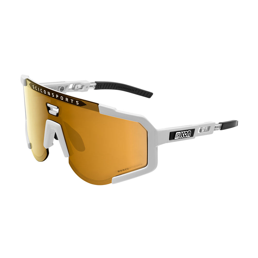 Gafas SCICON Aeroscope Blancas (lente Multiespejo Bronce) - SCICON | ARS Bike Parts