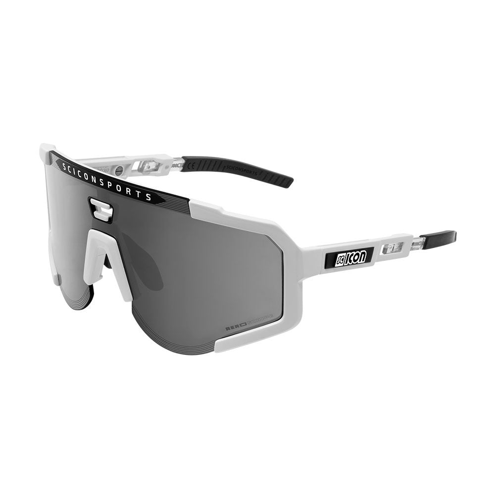 Gafas SCICON Aeroscope Blancas (lente Multiespejo Plata) - SCICON | ARS Bike Parts