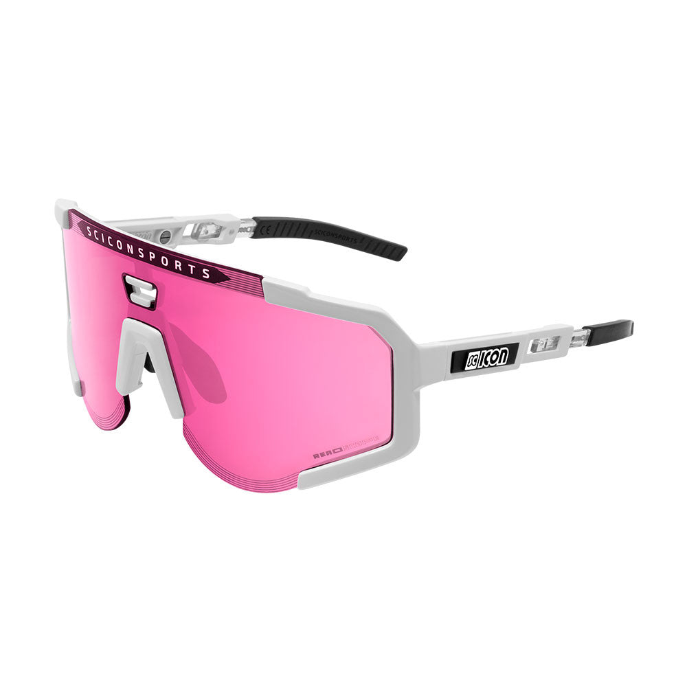 Gafas SCICON Aeroscope Blancas (lente Rosa) - SCICON | ARS Bike Parts