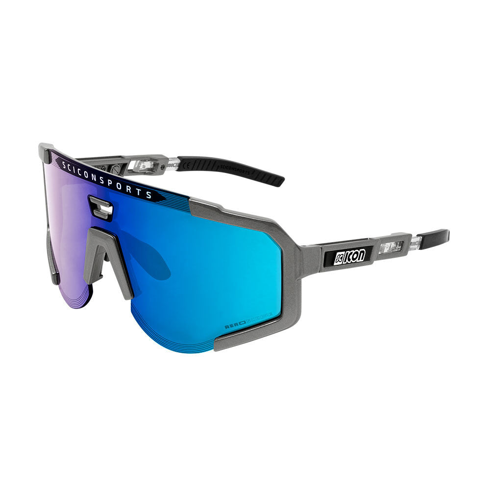 Gafas Scicon Aeroscope Gris Antracita (lente Multiespejo Azul)