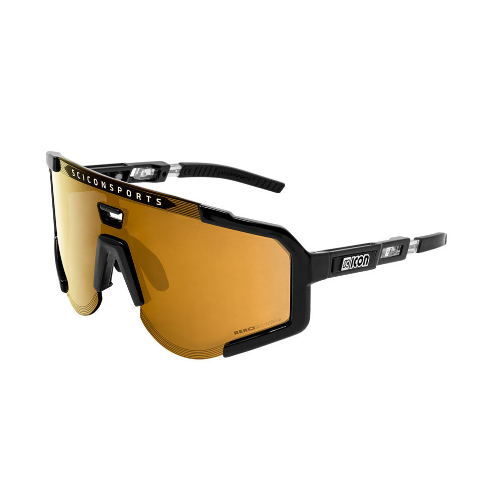 Gafas Scicon Aeroscope Negras (lente Multiespejo Bronce)
