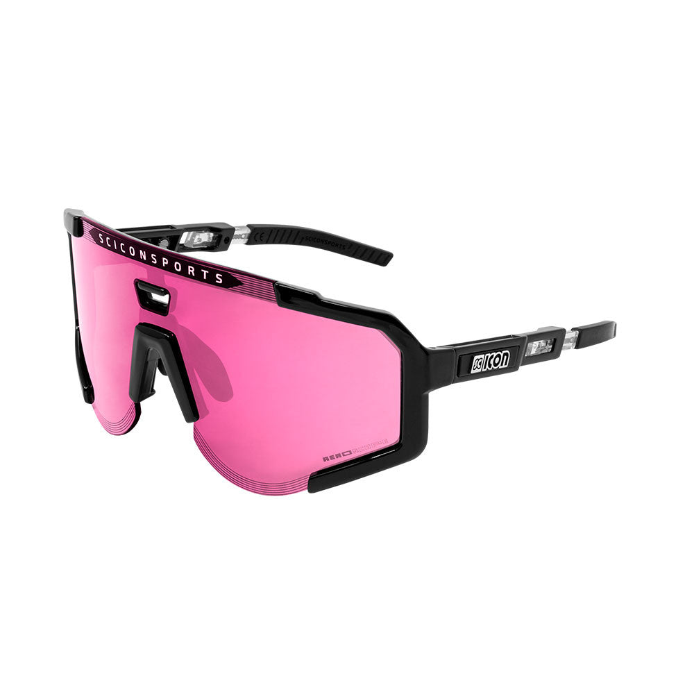 Gafas Scicon Aeroscope Negras (lente Rosa)