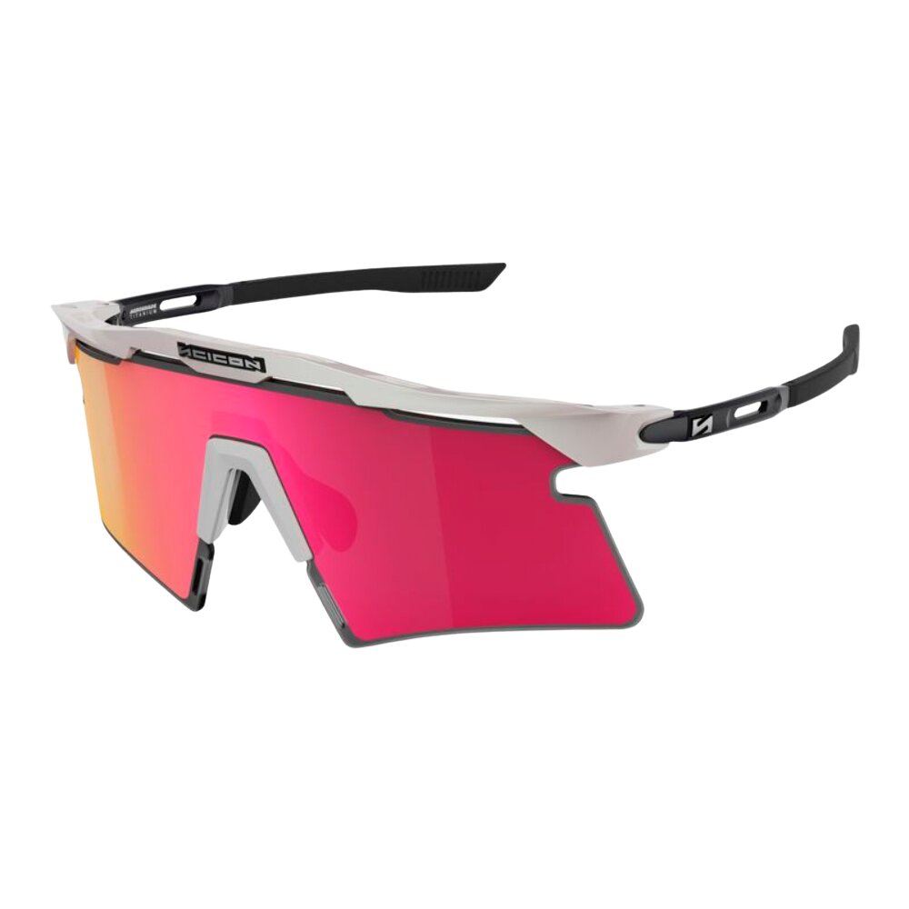 Gafas SCICON Aeroshade 2.0 Titanium Blancas Mate (lente Multiespejo Sunburst Pink) - SCICON | ARS Bike Parts
