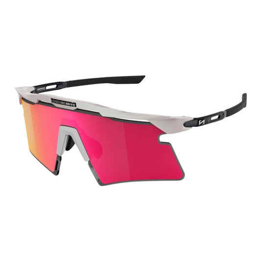 Gafas Scicon Aeroshade 2.0 Titanium Blancas Mate (lente Multiespejo Sunburst Pink)