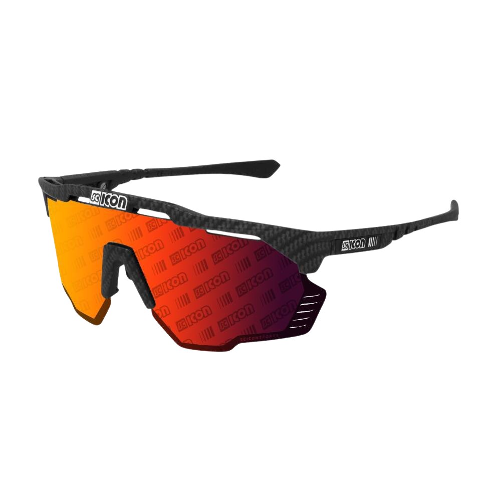 Gafas SCICON Aeroshade Kunken Monogram Carbon Matt (lente Monogram Roja) - SCICON | ARS Bike Parts