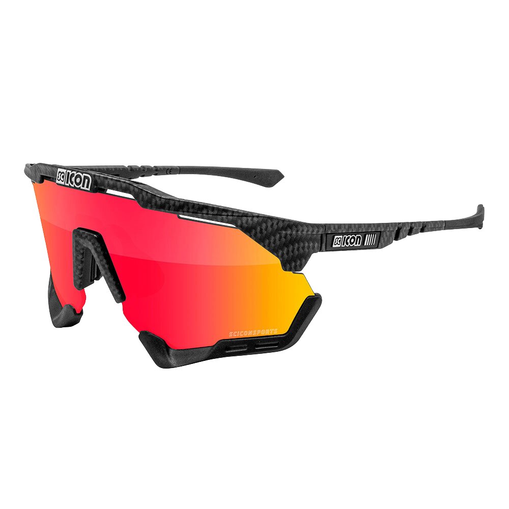 Gafas SCICON Aeroshade XL Carbon Matt (lente Multiespejo Roja) - SCICON | ARS Bike Parts