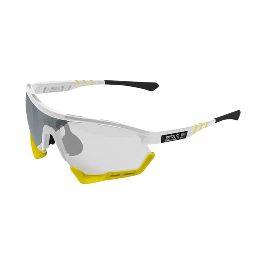 Gafas Scicon Aerotech Blancas (lente Fotocromática Plata)