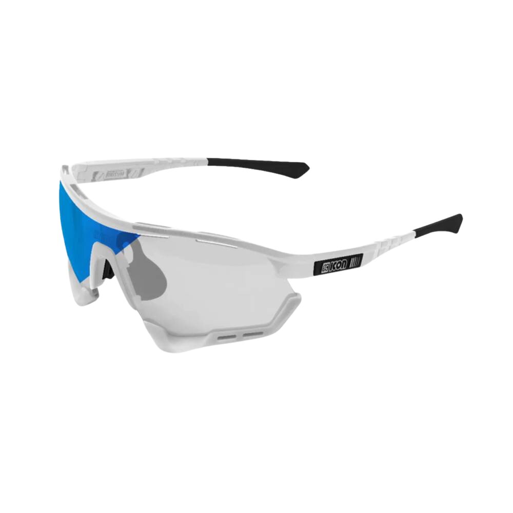 Gafas Scicon Aerotech XL Blancas (lente Fotocromática Azul)