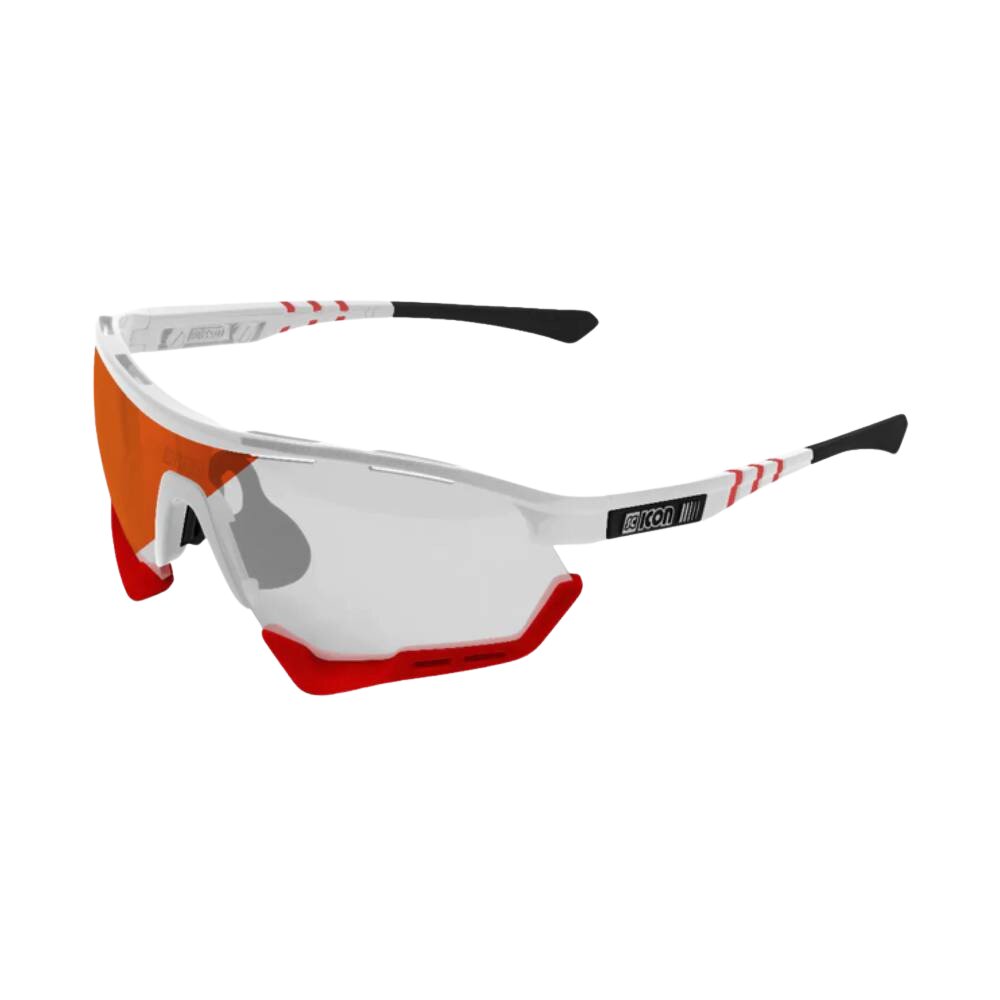 Gafas Scicon Aerotech XL Blancas (lente Fotocromática Roja)
