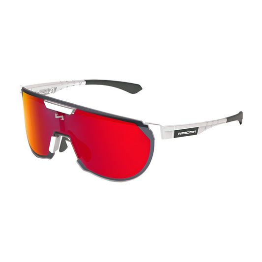 Gafas SCICON Aerotrail Blancas (lente Multiespejo Roja) - SCICON | ARS Bike Parts