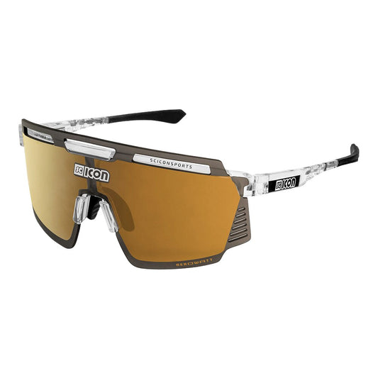 Gafas Scicon Aerowatt Crystal Brillante (lente Multiespejo Bronce)