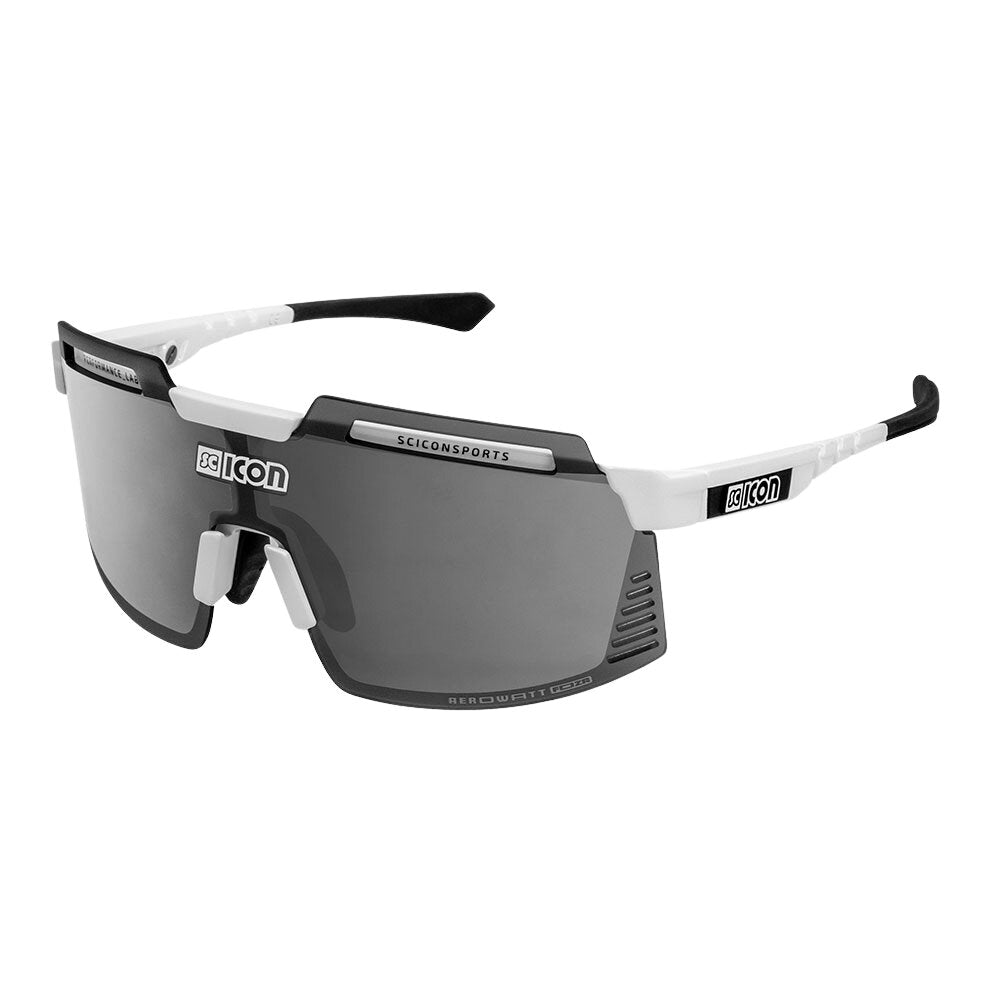 Gafas SCICON Aerowatt Foza Blanco Brillante (lente Multiespejo Plata) - SCICON | ARS Bike Parts