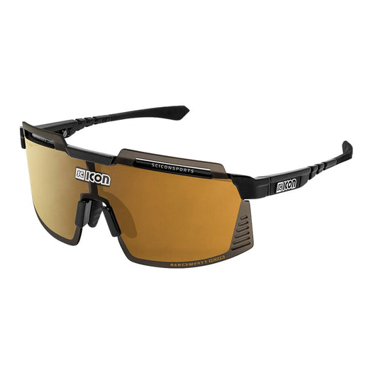 Gafas Scicon Aerowatt Foza Negro Brillante (lente Multiespejo Bronce)