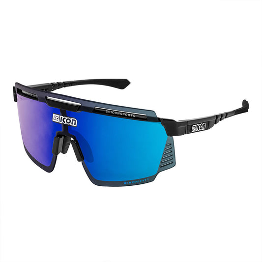 Gafas Scicon Aerowatt Negro Brillante (lente Multiespejo Azul)