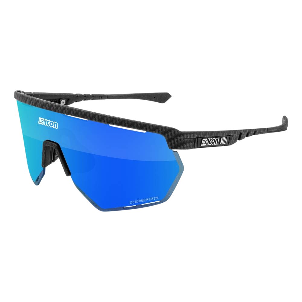 Gafas SCICON Aerowing Carbon Matt (Lente Multiespejo Azul) - ARS Bike