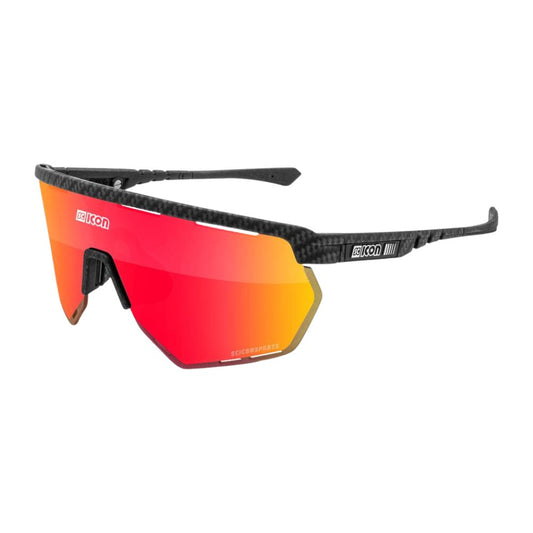 Gafas Scicon Aerowing Carbon Matt (lente Multiespejo Roja)