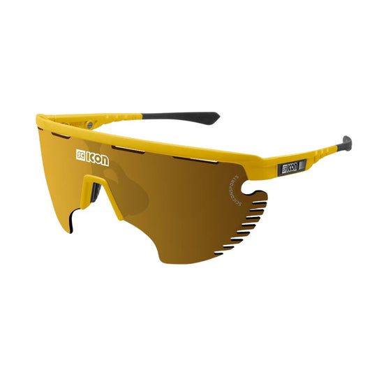Gafas Scicon Aerowing Lamon Amarillas (lente Multiespejo Bronce)