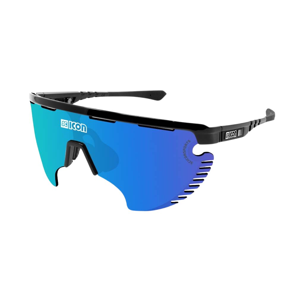Gafas Scicon Aerowing Lamon Negras (lente Multiespejo Azul)