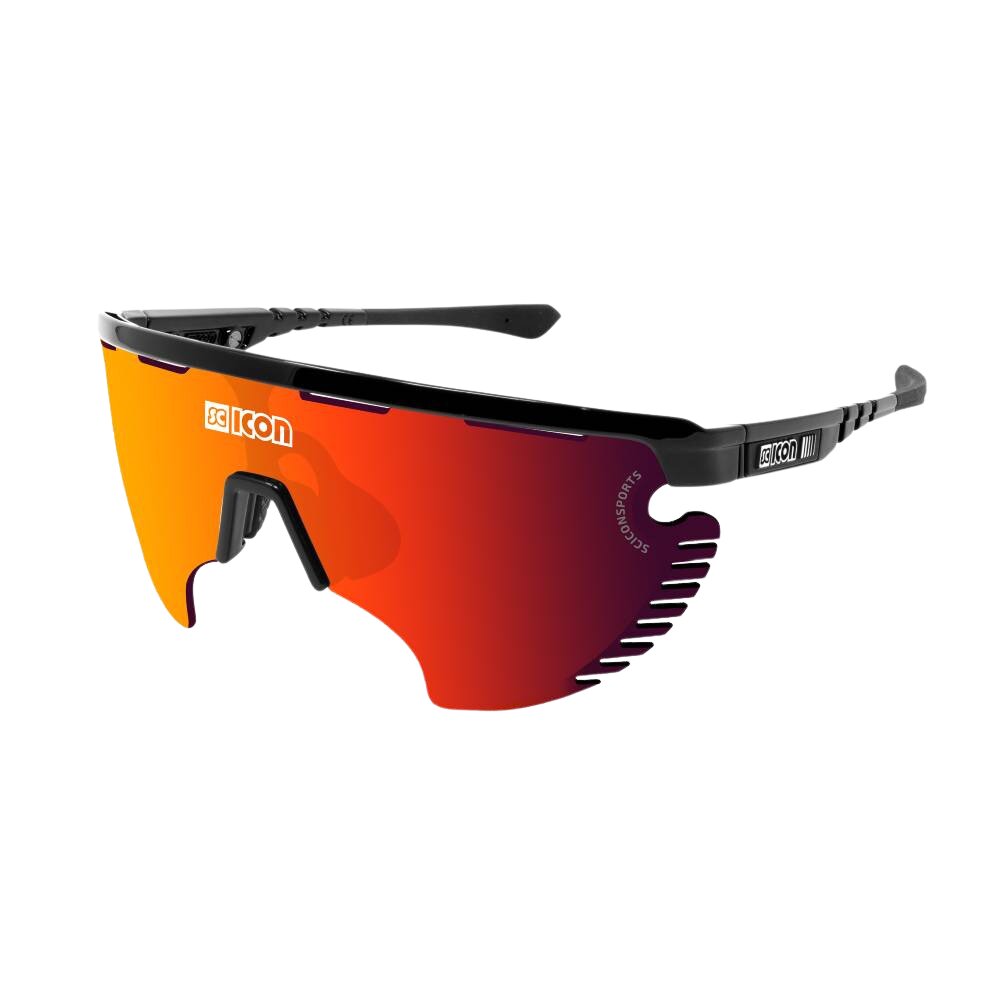 Gafas Scicon Aerowing Lamon Negras (lente Multiespejo Roja)