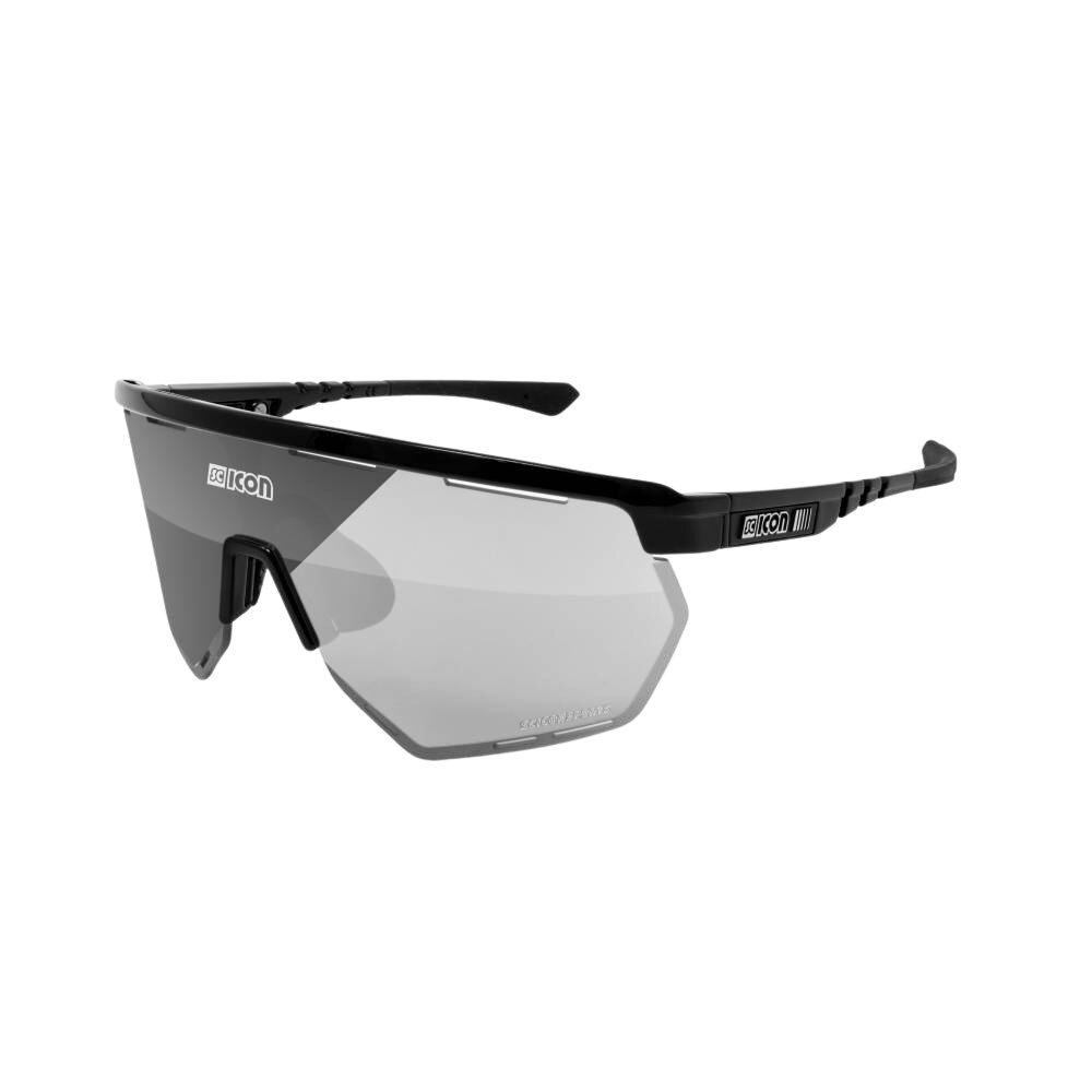 Gafas Scicon Aerowing Negras (lente Fotocromática Plata Espejo)