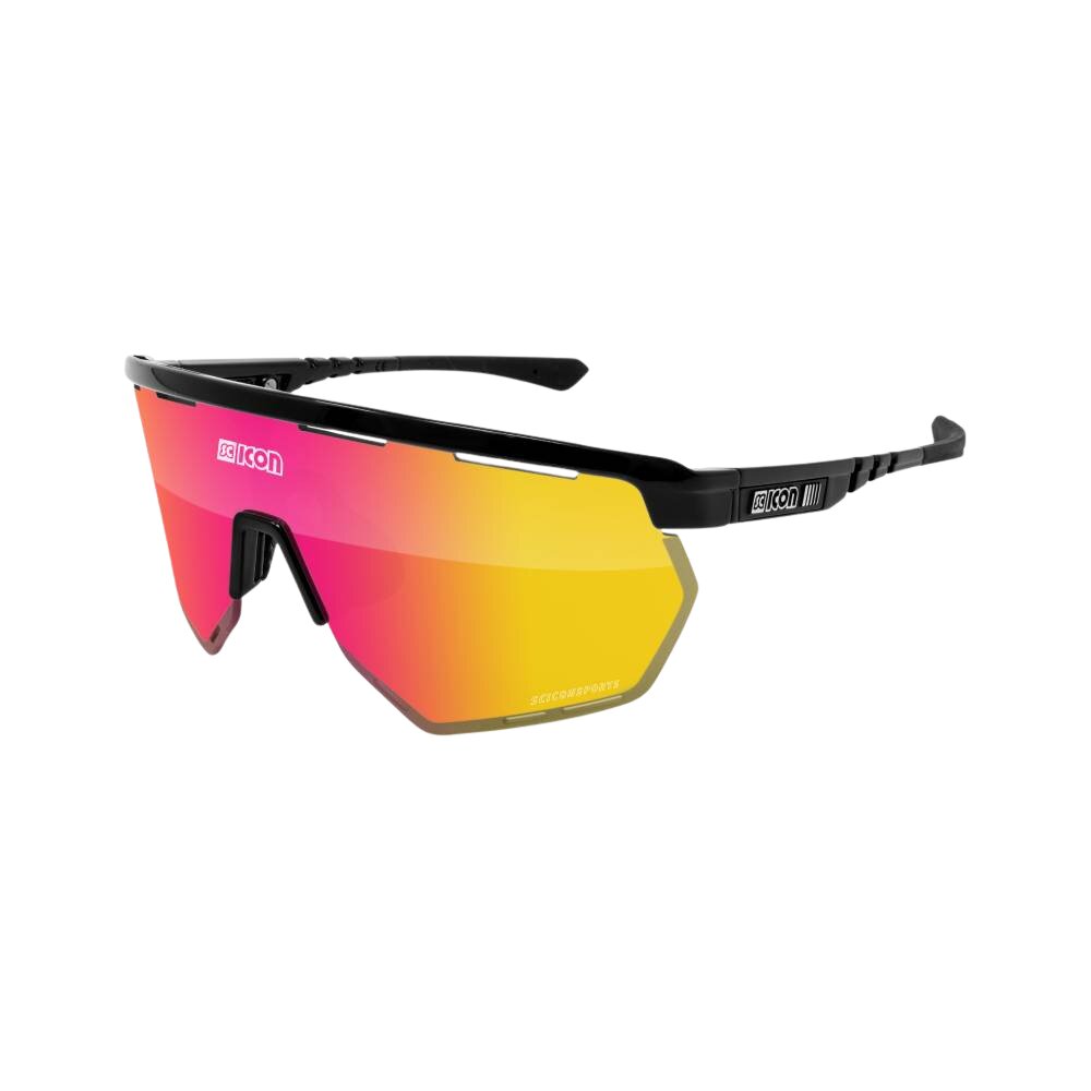 Gafas Scicon Aerowing Negras (lente Multiespejo Roja)