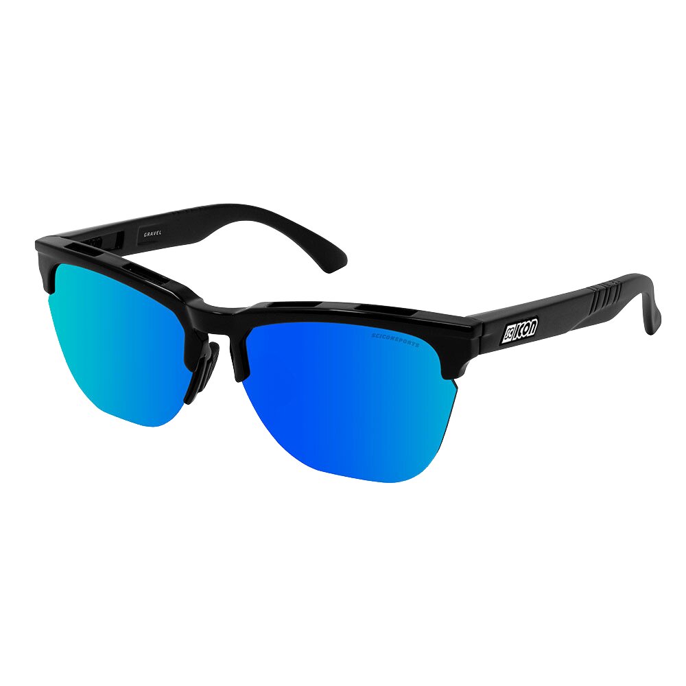 Gafas Sol Scicon Gravel Negras (lentes Multiespejo Azul)