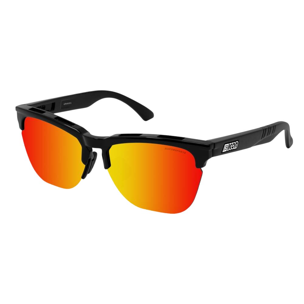 Gafas Sol Scicon Gravel Negras (lentes Multiespejo Rojas)