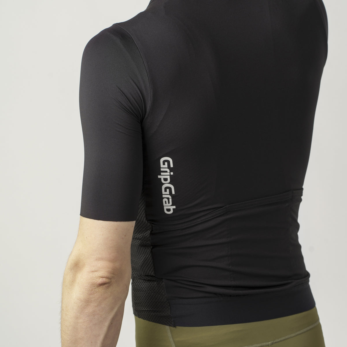 Maillot de manga corta ligero GripGrab PACR, hombre, S, negro
