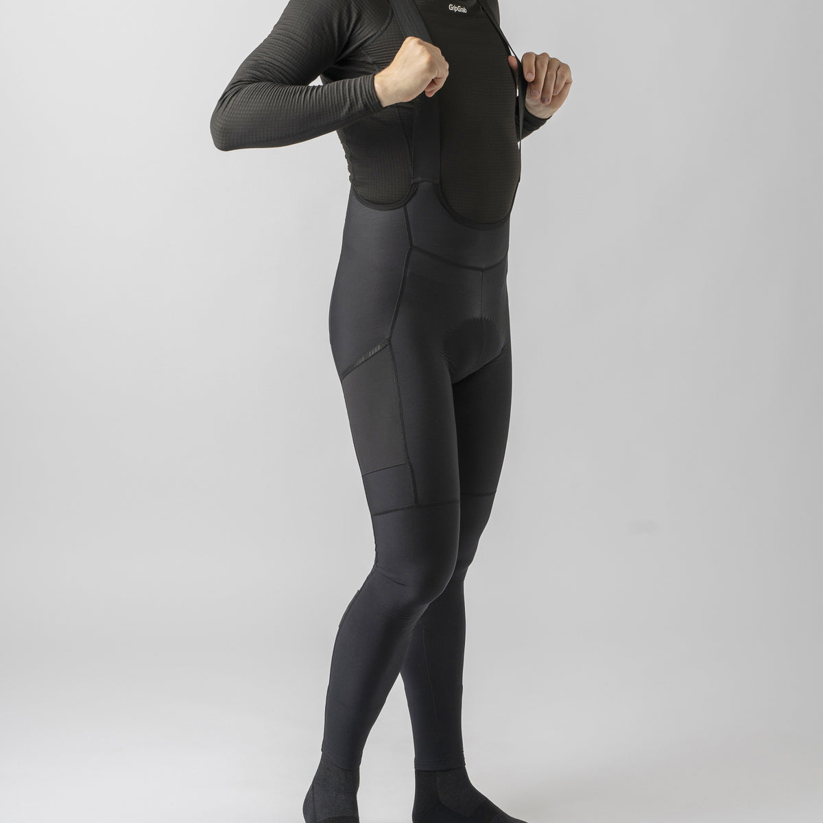 Culote Largo Térmico Con Tirantes Gripgrab Pacr Para Hombre, S, Negro