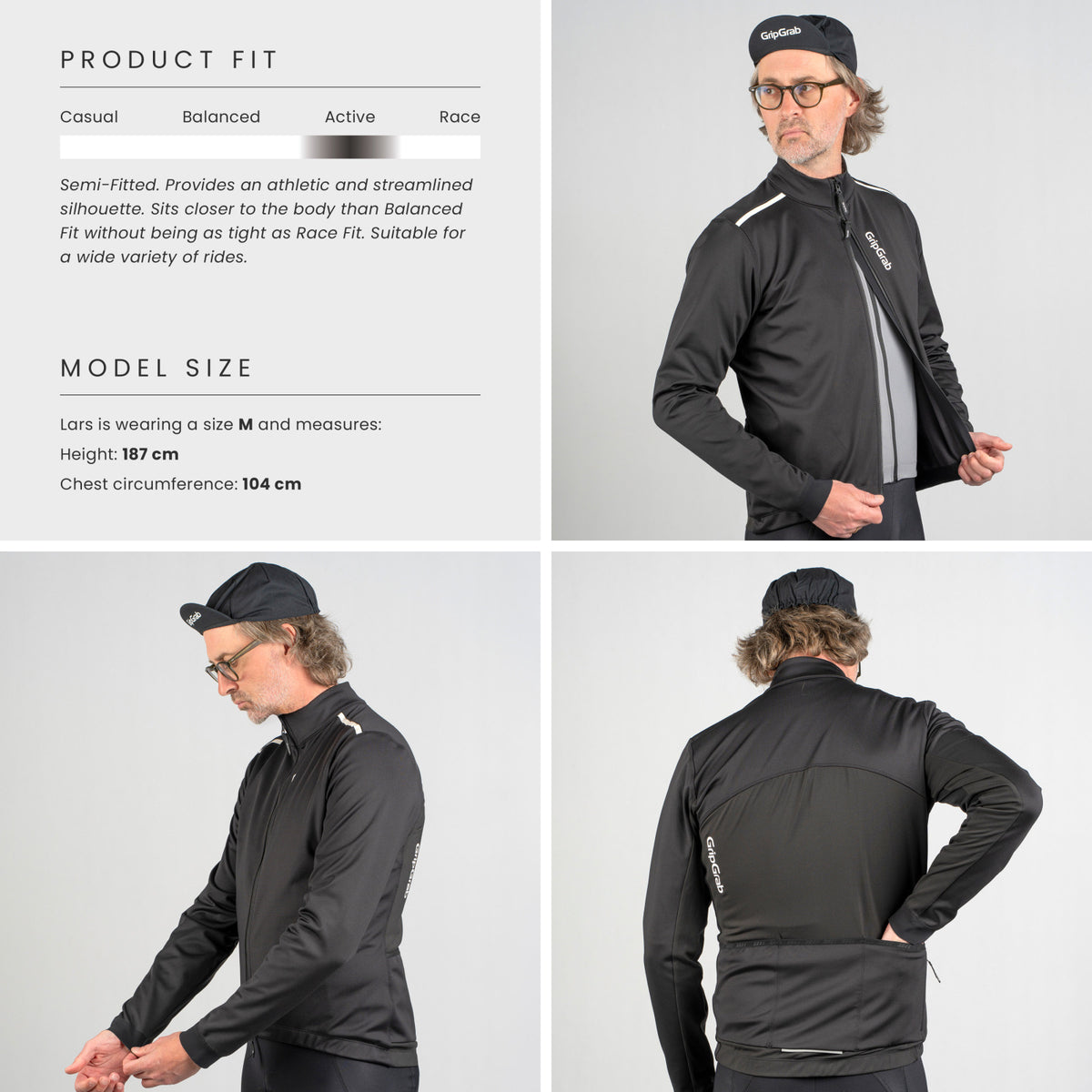 Chaqueta De Invierno Gripgrab Ride Negro, S