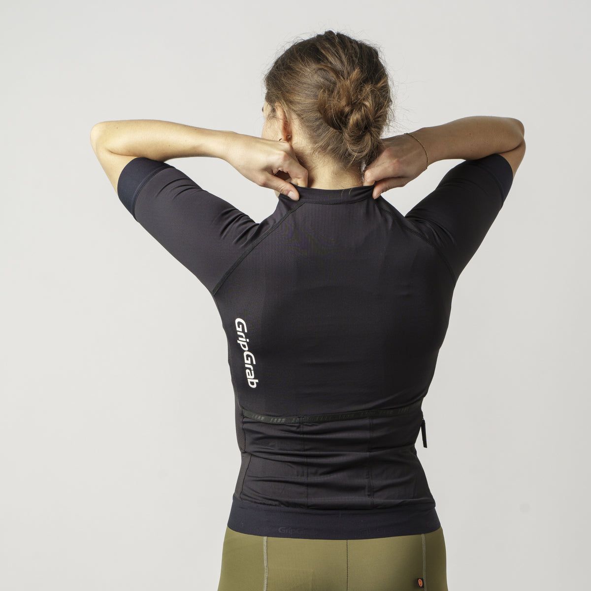 Maillot de manga corta GripGrab PACR para mujer, Mujer, XS, Negro