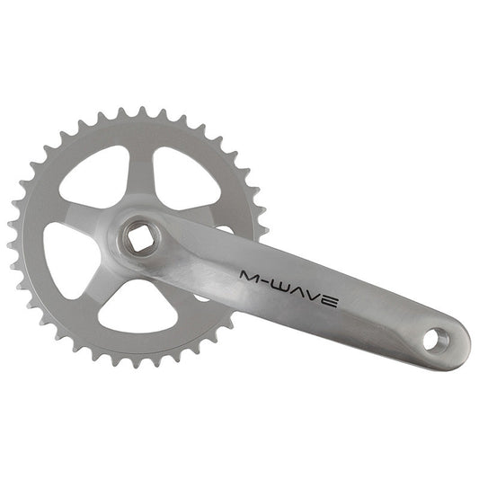 Juego Bielas Single Speed M-Wave 1x38d 170mm Plata - M-WAVE | ARS Bike Parts
