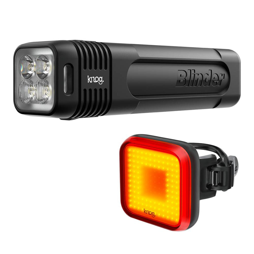 Juego Luces Knog Blinder 900 + Blinder Square