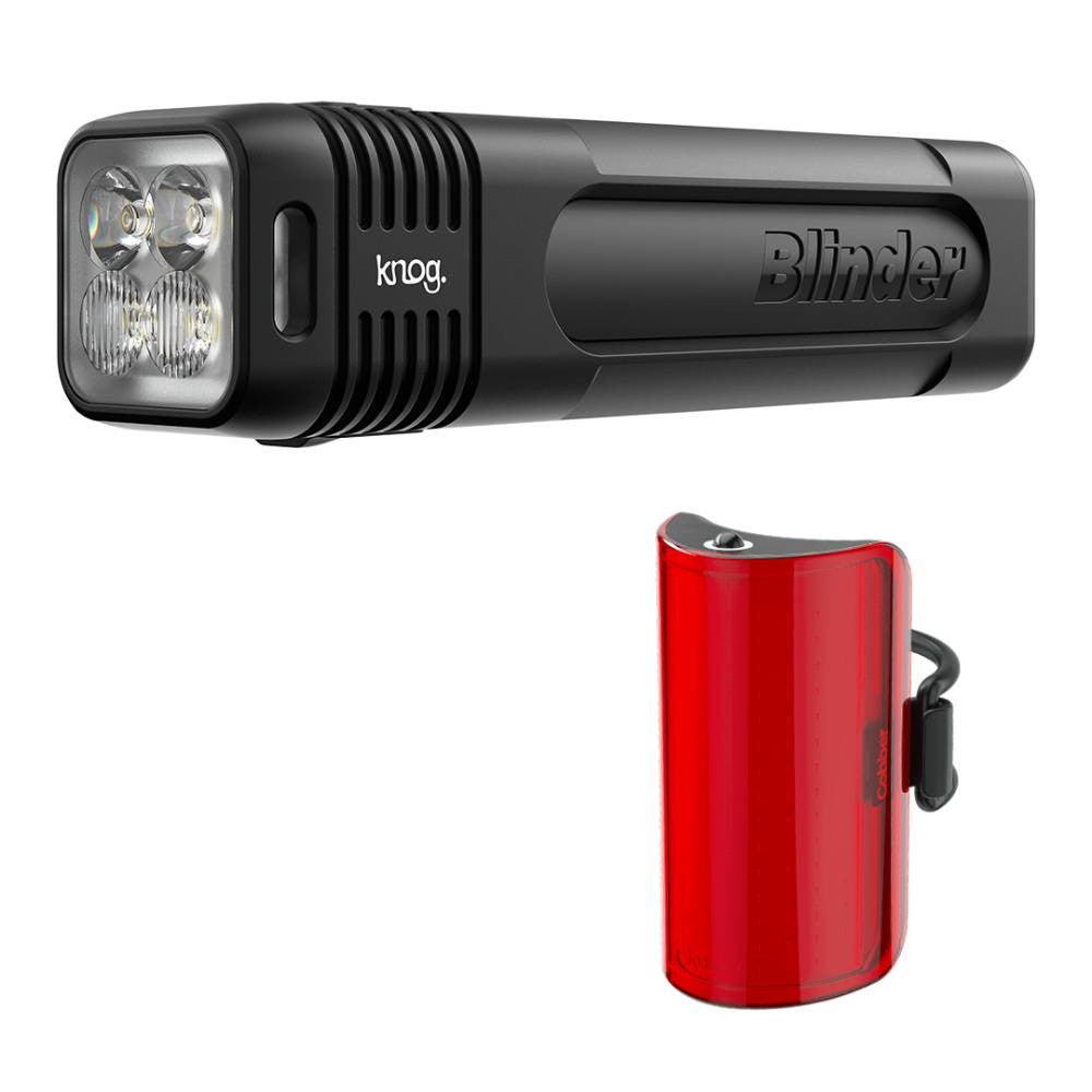 Juego Luces Knog Blinder 900 + Mid Cobber