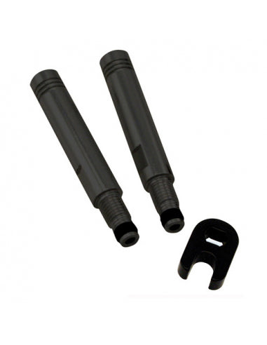 Kit 2 Prolongadores Valvula Presta 30mm Alu WAG Negros - WAG | ARS Bike Parts