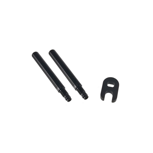 Kit 2 Prolongadores Valvula Presta 40mm Alu WAG Negros - WAG | ARS Bike Parts