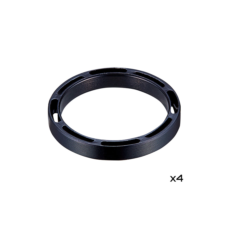 Kit 4 Arandelas Direccion Supacaz 5mm 1 1-8" Neg * Aluminio Cnc
