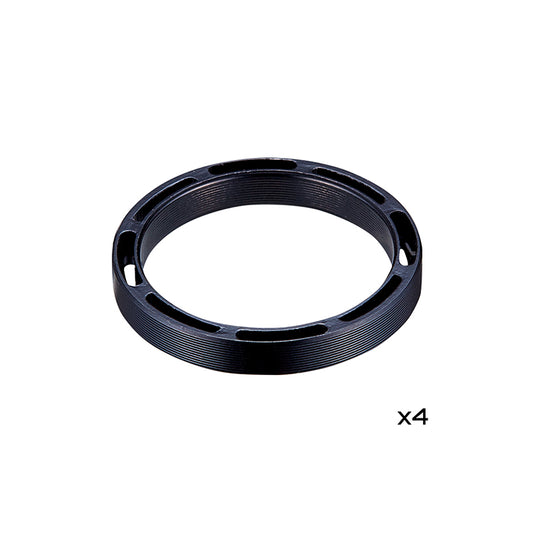 Kit 4 Arandelas Direccion Supacaz 5mm 1 1-8" Neg * Aluminio Cnc