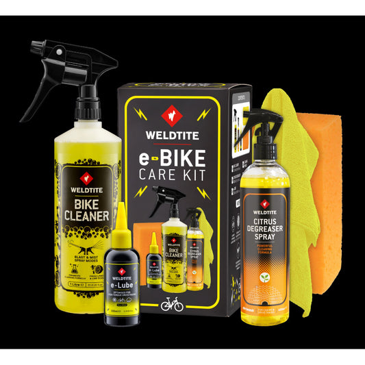 Kit De Cuidado Para Bicicletas Eléctricas (e-Lube+ Limpiabicis+desengrasante+paño+esponja)