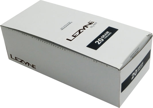 Caja expositora Lezyne con cartuchos de CO2 de 20 g, 30 uds.