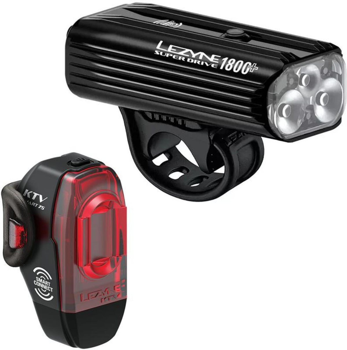 Kit cargado inteligente Super Drive 1800+ Luz delantera Super Drive 1800+, KTV Pro Smart Negra