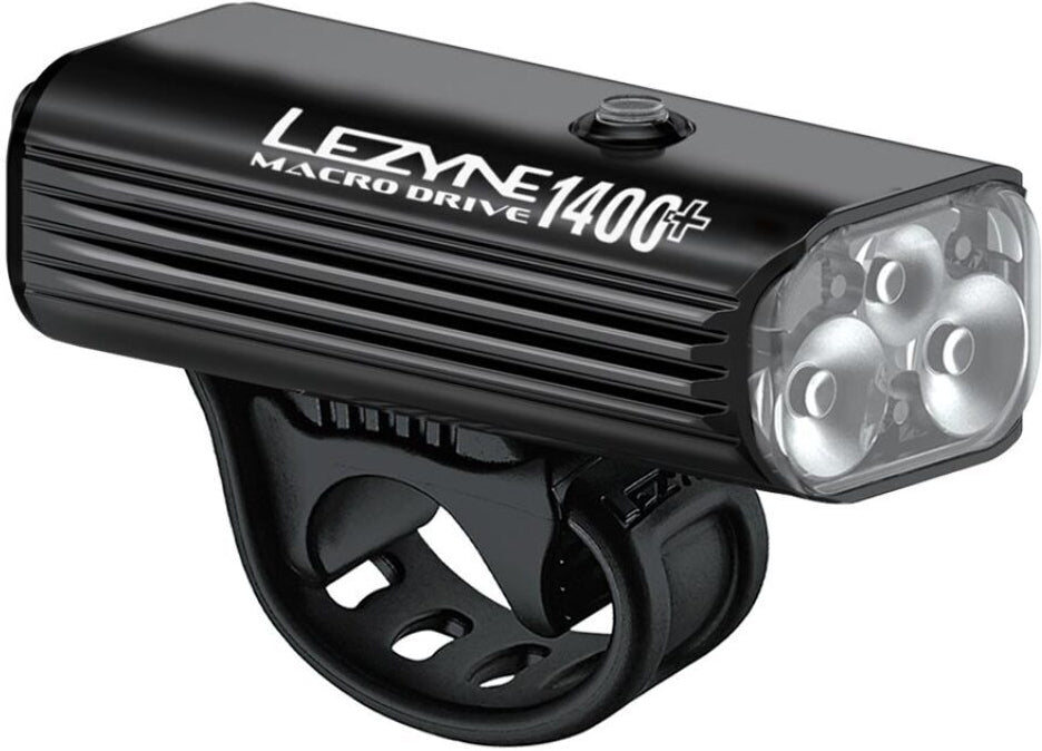 Luz delantera Macro Drive 1400+ Loaded 1400 Lúmenes Recargable USB-C Negro Satinado