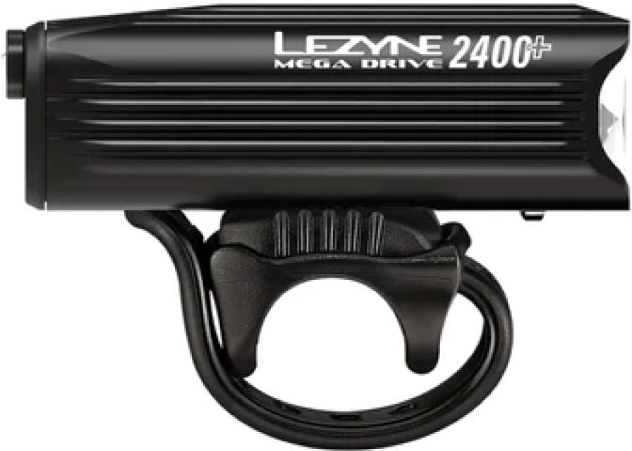 Luz delantera Mega Drive 2400+ 2400 Lúmenes Recargable por USB-C Negra