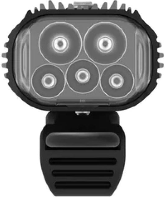 Luz delantera Mega Drive 2400+ 2400 Lúmenes Recargable por USB-C Negra